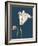 Tonal Gloxinia on Navy-Albert Koetsier-Framed Art Print