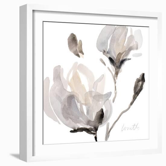 Tonal Magnolias I-Lanie Loreth-Framed Art Print