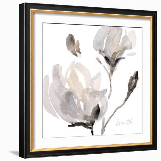 Tonal Magnolias I-Lanie Loreth-Framed Art Print