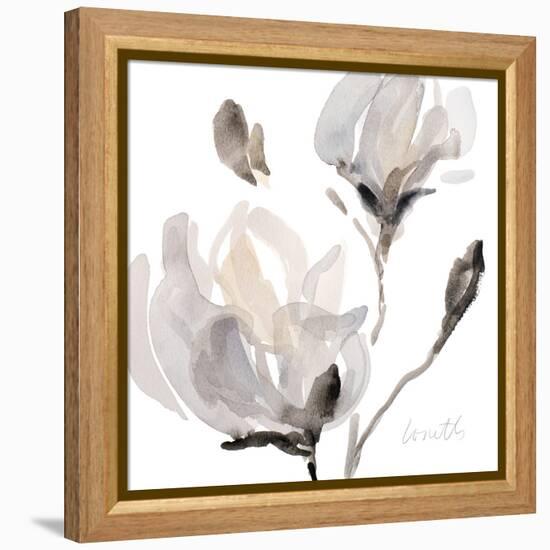 Tonal Magnolias I-Lanie Loreth-Framed Stretched Canvas