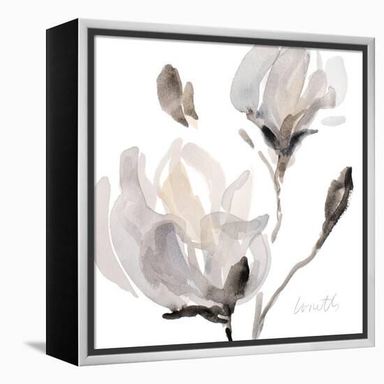 Tonal Magnolias I-Lanie Loreth-Framed Stretched Canvas