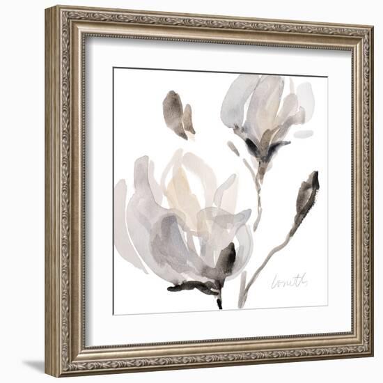 Tonal Magnolias I-Lanie Loreth-Framed Art Print