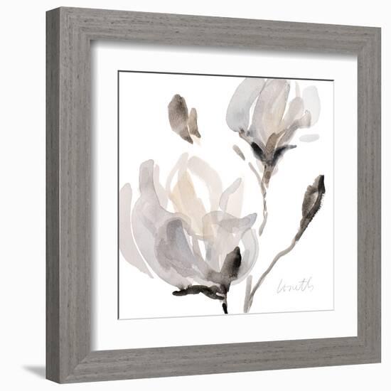 Tonal Magnolias I-Lanie Loreth-Framed Art Print