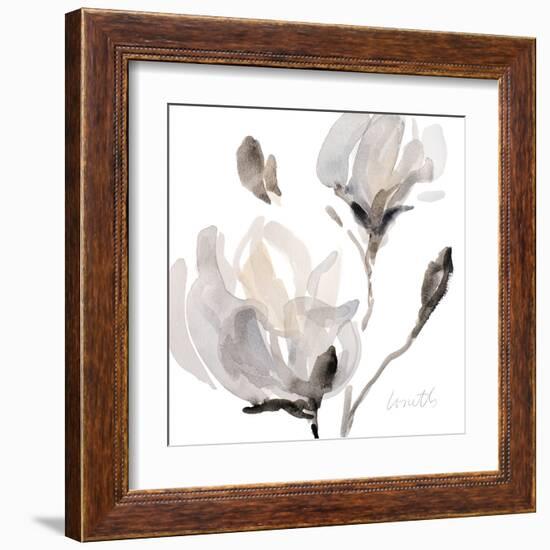 Tonal Magnolias I-Lanie Loreth-Framed Art Print