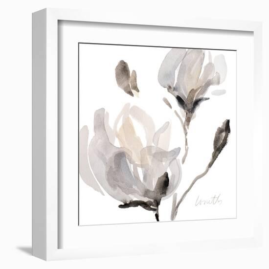 Tonal Magnolias I-Lanie Loreth-Framed Art Print