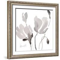 Tonal Magnolias II-Lanie Loreth-Framed Art Print