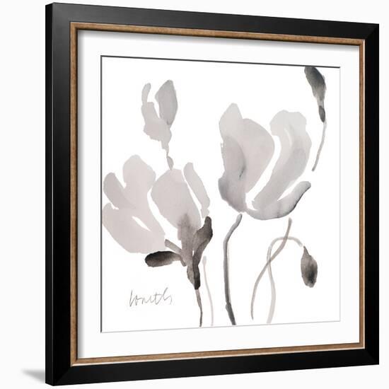 Tonal Magnolias II-Lanie Loreth-Framed Art Print