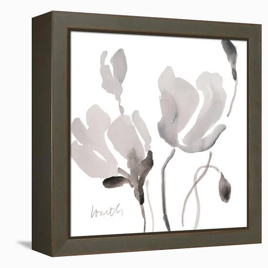 Tonal Magnolias II-Lanie Loreth-Framed Stretched Canvas