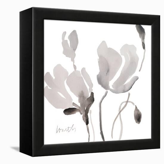 Tonal Magnolias II-Lanie Loreth-Framed Stretched Canvas