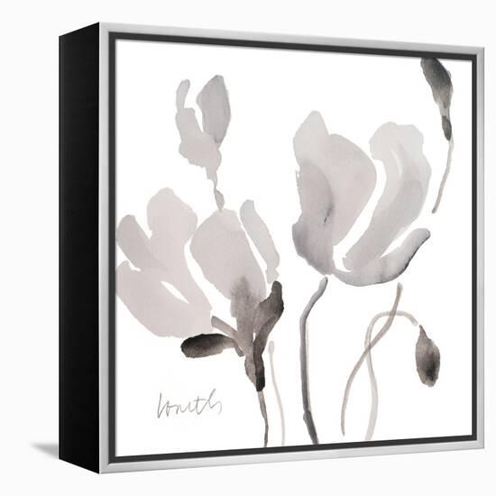 Tonal Magnolias II-Lanie Loreth-Framed Stretched Canvas