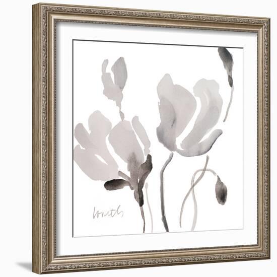 Tonal Magnolias II-Lanie Loreth-Framed Premium Giclee Print