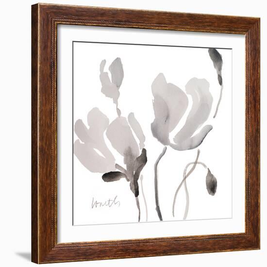 Tonal Magnolias II-Lanie Loreth-Framed Premium Giclee Print