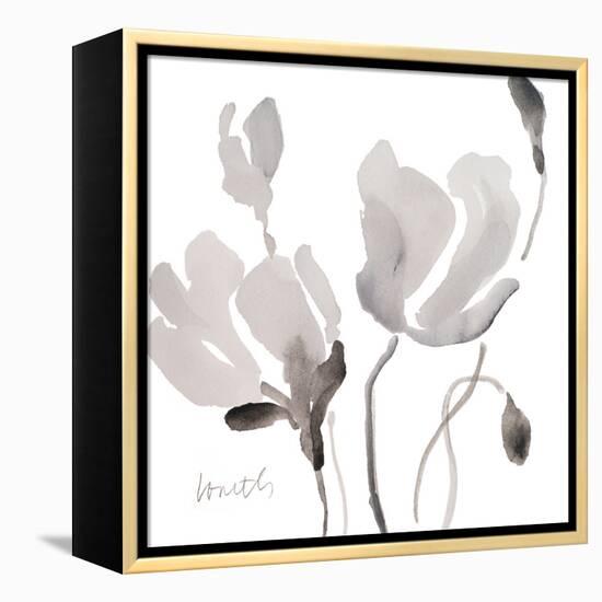 Tonal Magnolias II-Lanie Loreth-Framed Stretched Canvas