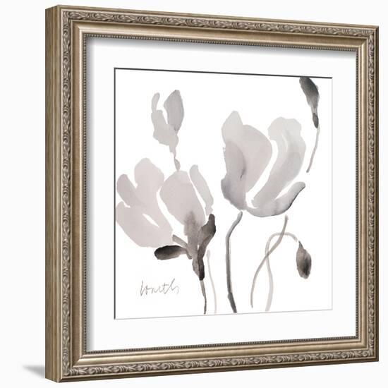 Tonal Magnolias II-Lanie Loreth-Framed Art Print