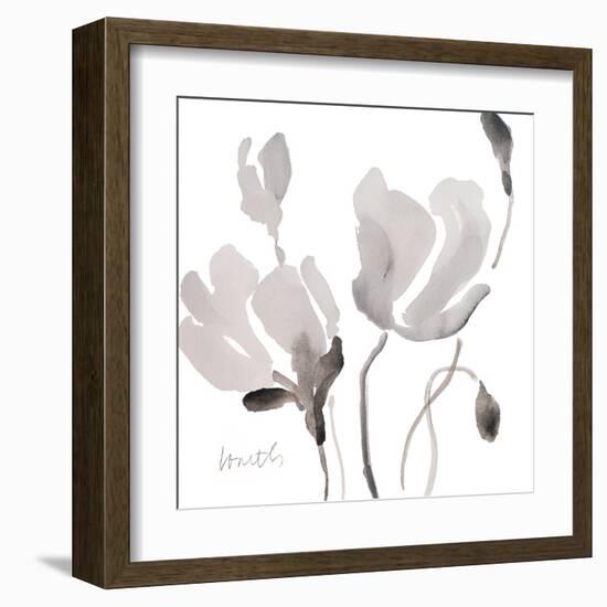 Tonal Magnolias II-Lanie Loreth-Framed Art Print