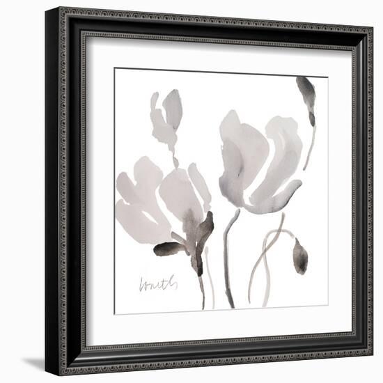 Tonal Magnolias II-Lanie Loreth-Framed Art Print