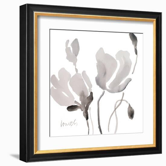 Tonal Magnolias II-Lanie Loreth-Framed Art Print