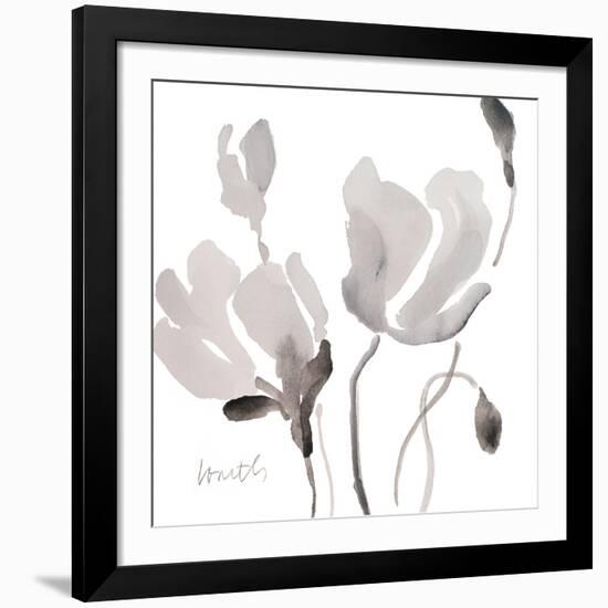 Tonal Magnolias II-Lanie Loreth-Framed Giclee Print