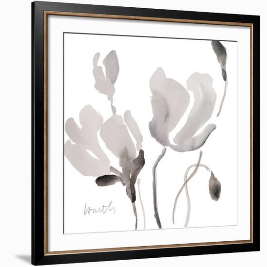 Tonal Magnolias II-Lanie Loreth-Framed Giclee Print