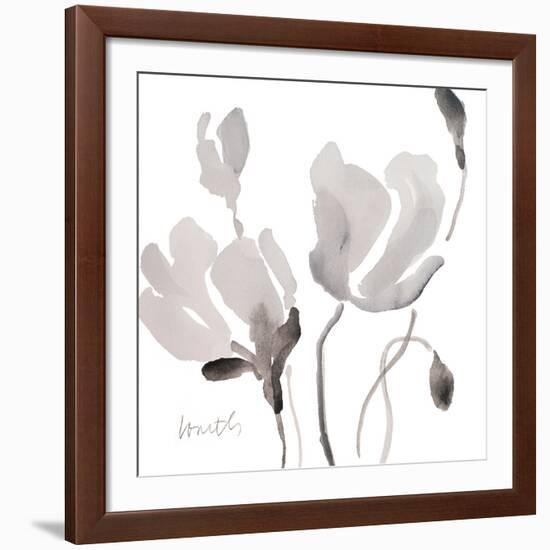 Tonal Magnolias II-Lanie Loreth-Framed Giclee Print