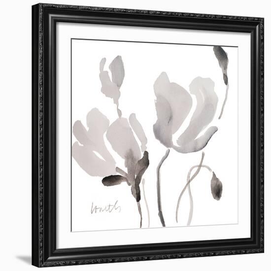 Tonal Magnolias II-Lanie Loreth-Framed Giclee Print