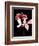 Tonal Rose on Black-Albert Koetsier-Framed Art Print