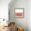 Tonal Woodblock in Coral II-Vision Studio-Framed Art Print displayed on a wall