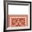 Tonal Woodblock in Coral II-Vision Studio-Framed Art Print