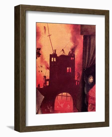 Tondal's Vision, Detail of the Burning Gateway-Hieronymus Bosch-Framed Giclee Print