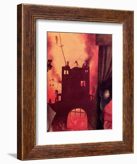 Tondal's Vision, Detail of the Burning Gateway-Hieronymus Bosch-Framed Giclee Print