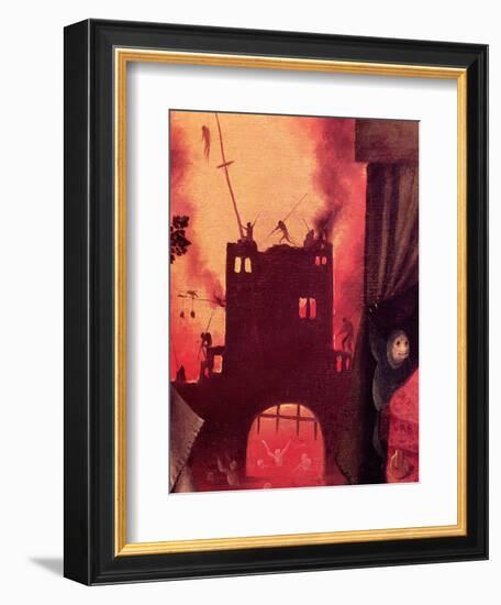 Tondal's Vision, Detail of the Burning Gateway-Hieronymus Bosch-Framed Giclee Print