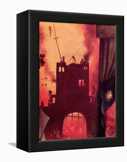 Tondal's Vision, Detail of the Burning Gateway-Hieronymus Bosch-Framed Premier Image Canvas