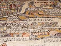 Mosaics Showing Map of Palestine, St. George Orthodox Christian Church, Madaba, Jordan, Middle East-Tondini Nico-Photographic Print