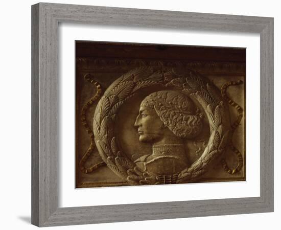 Tondo Depicting Sigismund Malatesta-Agostino Di Duccio-Framed Giclee Print