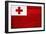 Tonga Flag Design with Wood Patterning - Flags of the World Series-Philippe Hugonnard-Framed Art Print