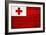 Tonga Flag Design with Wood Patterning - Flags of the World Series-Philippe Hugonnard-Framed Art Print