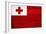 Tonga Flag Design with Wood Patterning - Flags of the World Series-Philippe Hugonnard-Framed Art Print