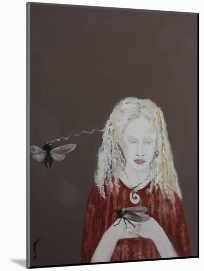 Tongan Princess (Albino) with Redeye Cicadas, 2017-Susan Adams-Mounted Giclee Print