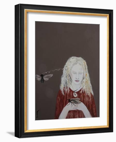 Tongan Princess (Albino) with Redeye Cicadas, 2017-Susan Adams-Framed Giclee Print