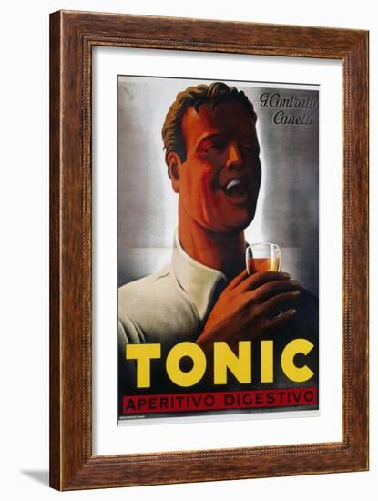 Tonic Aperitivo Digestivo Poster-Mario Gros-Framed Giclee Print