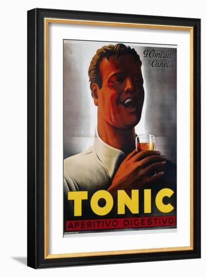 Tonic Aperitivo Digestivo Poster-Mario Gros-Framed Giclee Print