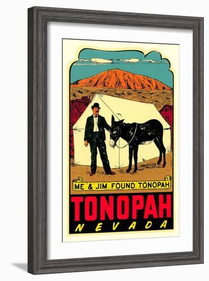 Tonopah, Nevada Decal-null-Framed Art Print