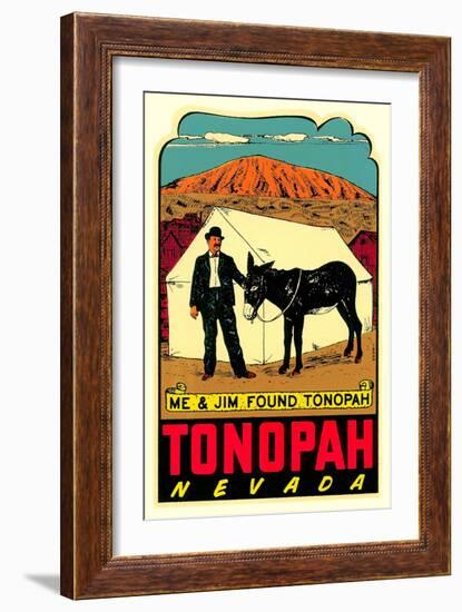 Tonopah, Nevada Decal-null-Framed Art Print