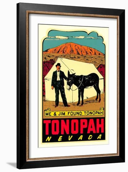 Tonopah, Nevada Decal-null-Framed Art Print