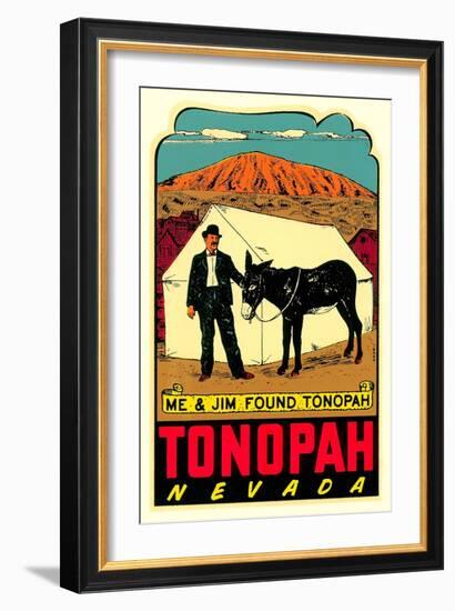 Tonopah, Nevada Decal-null-Framed Art Print