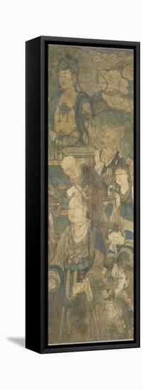 Tonsure de l'empereur Wu des Liang-null-Framed Premier Image Canvas