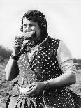 Gypsy woman eating, 1960s-Tony Boxall-Photographic Print
