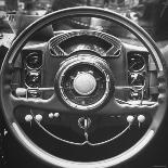 Interior Steering Panel and Steering Wheel of Italian Isotta Fraschini Being Shown at the Auto Show-Tony Linck-Photographic Print