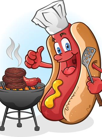 Hot Dog Cartoon