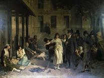 Psychiatrist Philippe Pinel (1745-1826) Releasing Insane from their Chains at Salpetriere Asylum in-Tony Robert-fleury-Giclee Print